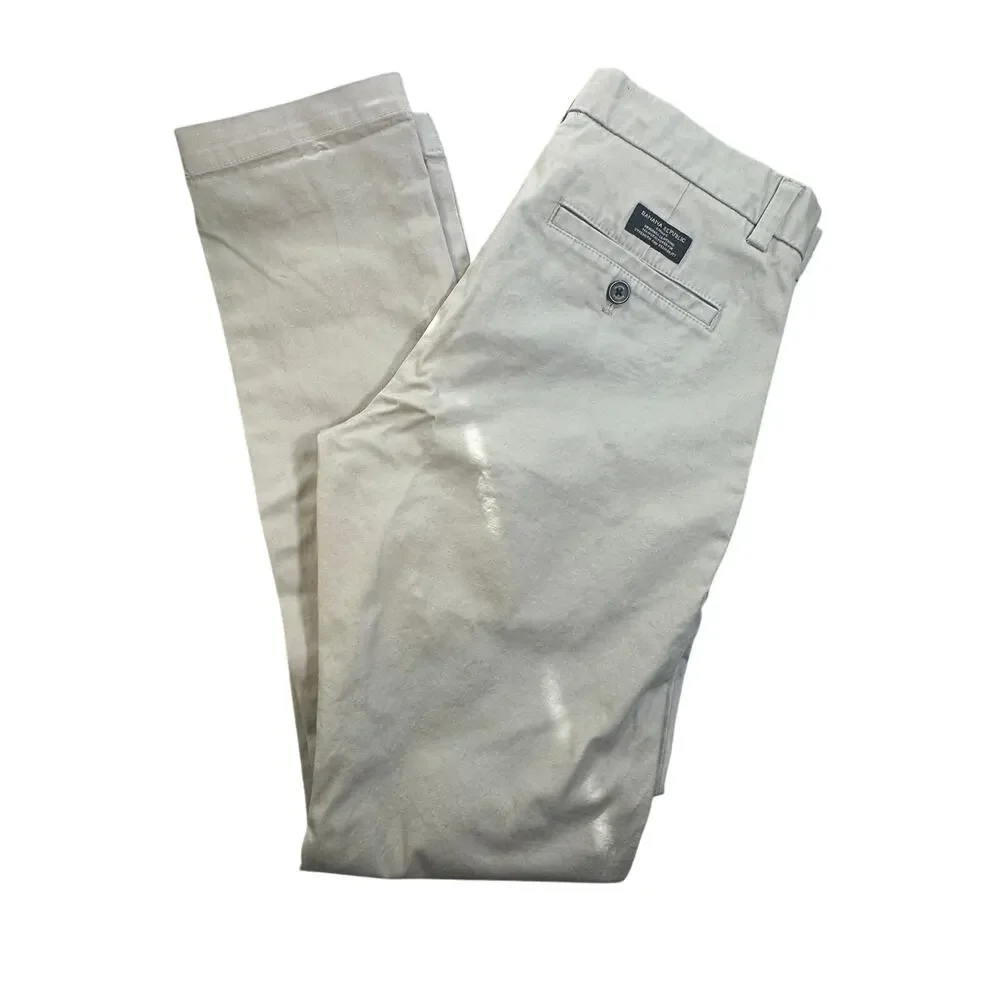 Banana Republic Fulton Skinny Chino Tan 30x32 Preppy